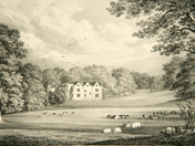 View of Chawton House Library, taken from Select illustrations of Hampshire comprising picturesque views of the seats of the nobility & gentry, by G. F. Prosser (London, 1833)