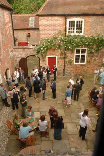 The finished courtyard
