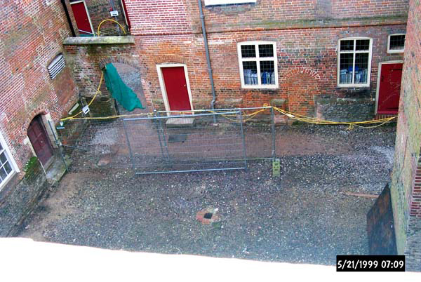 The courtyard in 1999