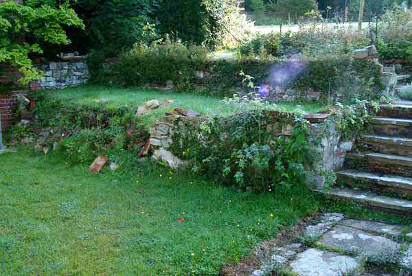 The Library Terrace prior to replanting