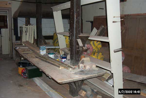 The Old Kitchen during the restoration process