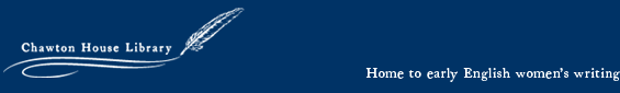logo of Chawton House Library: Home to early English women's writing