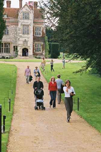 Visitors leaving after one of the summer Open Garden Days
