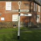 Signpost in Chawton Village
